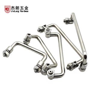 LS506折叠拉手U型工业机械设备把手304不锈钢工具箱活动提手碳钢