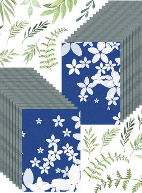 60pcs蓝晒纸A4太阳打印纸cyanotype paper太阳感光艺术纸