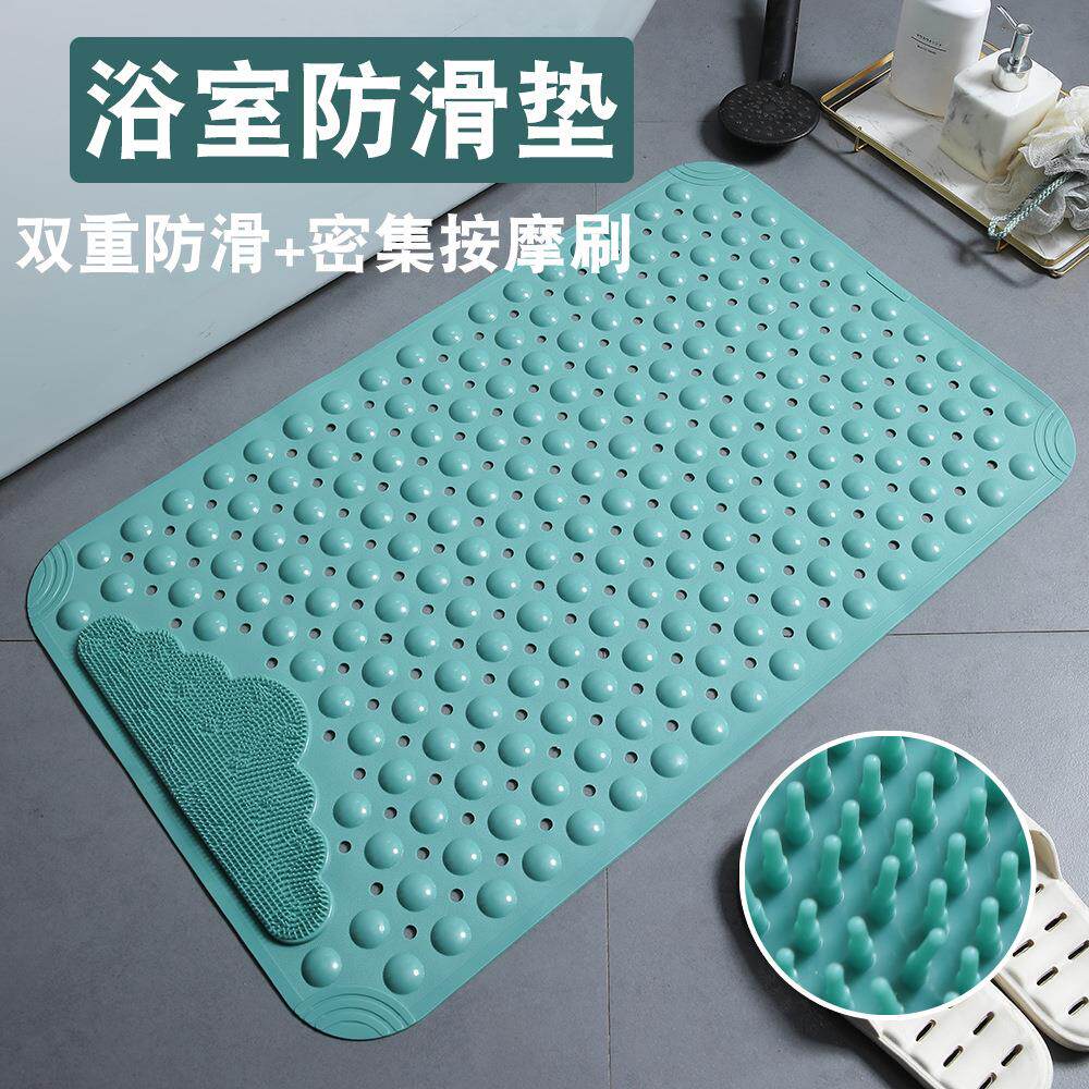 新款浴室防滑垫卫生间淋浴房洗澡按摩垫子浴缸脚垫厕所吸盘地垫