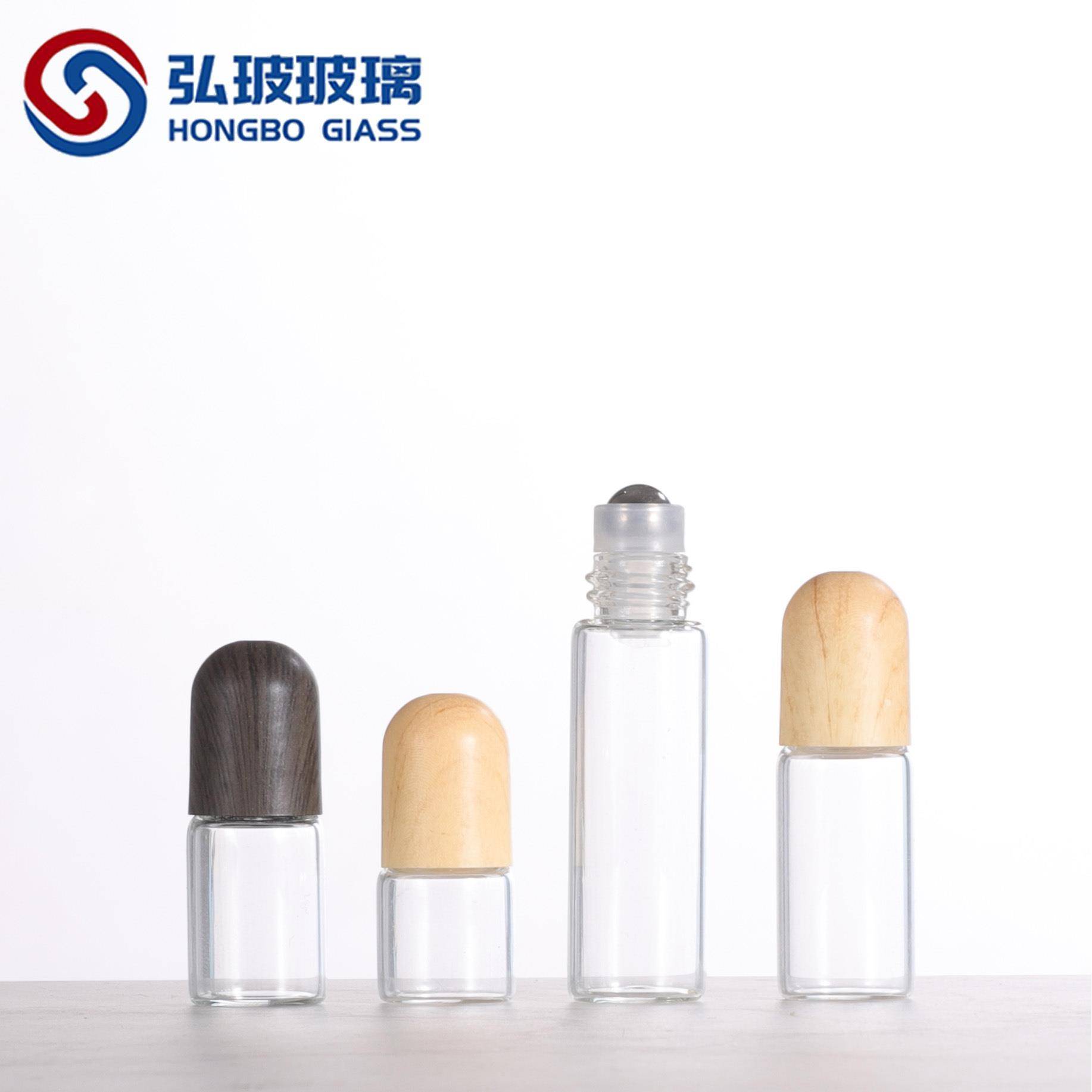 跨境现货1ml2ml3ml透明玻璃滚珠瓶精油瓶香水瓶样品瓶试用装瓶