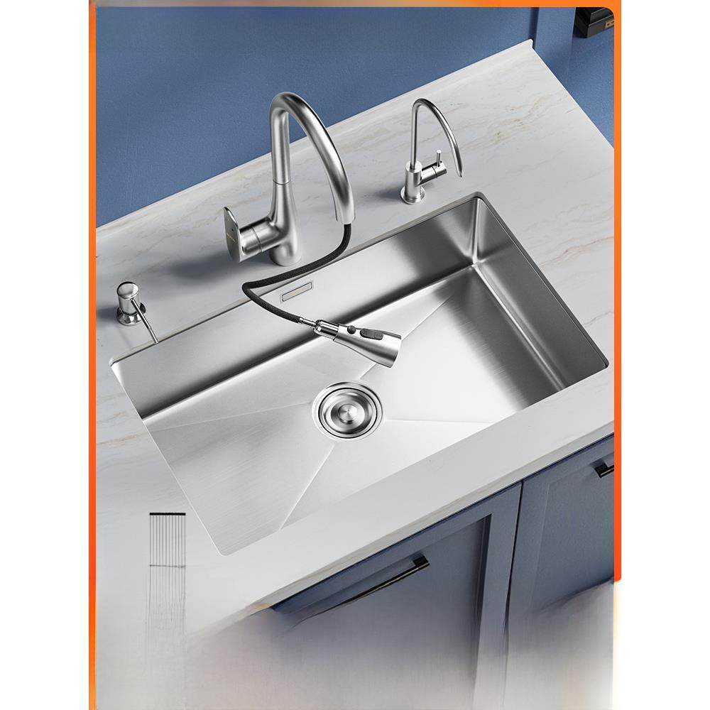 加厚厨房SUS304不锈钢水槽台下盆台中大单槽手工碗洗菜盆家用池,家装主材,水槽套餐,淘宝优惠券,粉丝福利购,淘宝优惠卷