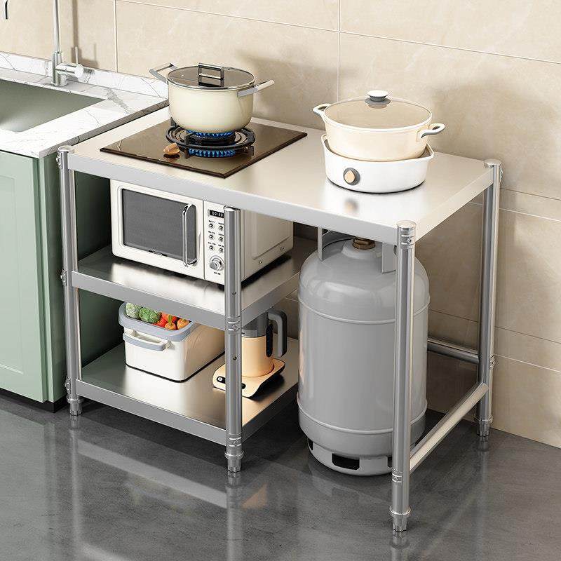 加厚不锈钢灶台支架嵌入式煤气灶架单双灶天燃气厨房煤气罐切菜桌,大家电,灶台支架,淘宝优惠券,粉丝福利购,淘宝优惠卷