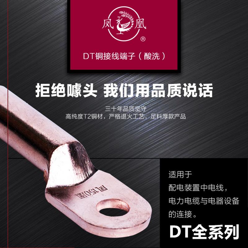 凤凰铜鼻子DT-10 16 25 35 50 70 95 120 150国标堵油式电缆接头