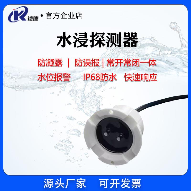 智能水浸报警器开关量传感器满水缺水有线漏水监控探测水浸探头