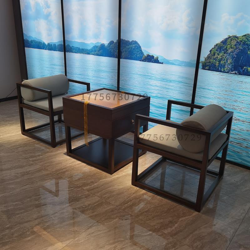 新中式乌金木棋桌椅象棋围棋两用棋盘新款2023现代茶室国学馆家具