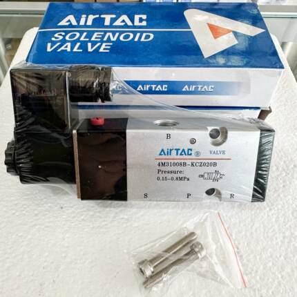 亚德客精品 打刀缸电磁阀气体换向阀4M310-08B-KCZ020B-DC24V现货