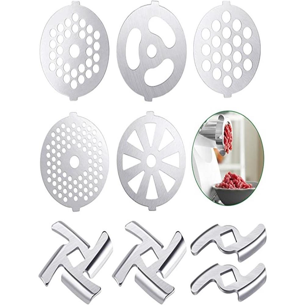 Oaks 330家用绞肉机不锈钢刀网刀片配Royalstar 08A灌肠口肉磨孔