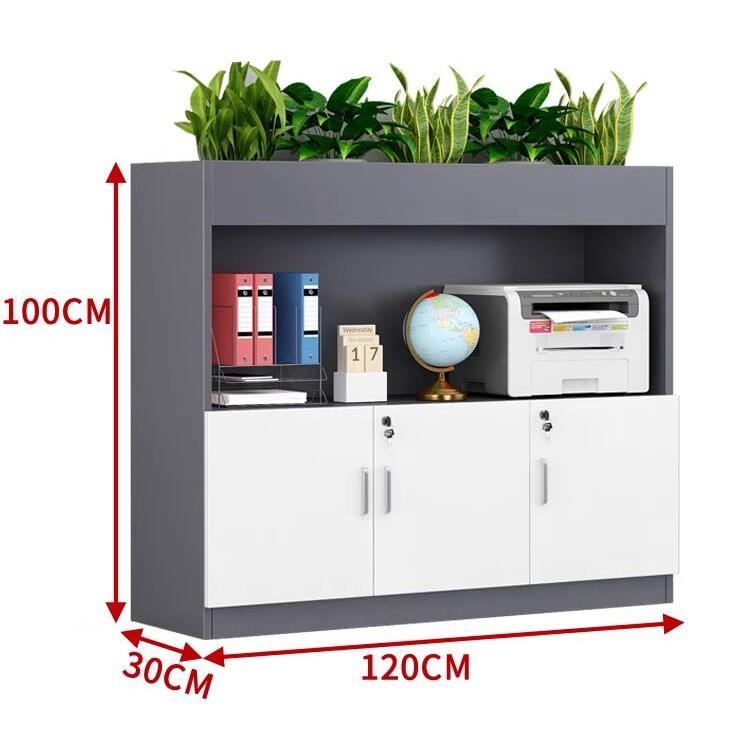 定制矮柜过道柜通道矮柜办公桌隔断柜花槽柜办公桌边柜植物柜子