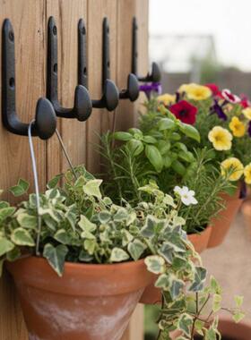 北欧复古铸铁大头挂钩壁挂衣帽钩装饰家居花园装饰墙挂壁饰