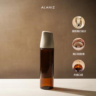 朵颐避光玻璃油壶厨房家用不挂油食品级喷油瓶油罐自动开合大容量