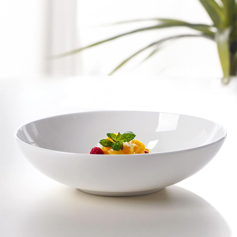 骨瓷2025新款好看的盘子7/8英寸深盘家用菜盘陶瓷炒菜碟子高级感