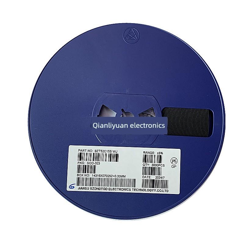 BZT52C15S 贴片稳压二极管 15V 丝印 WJ 0805贴片SOD-323 全新