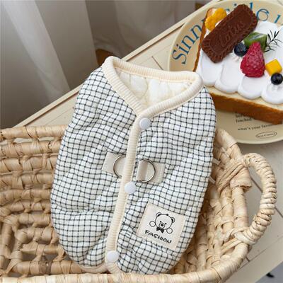 可爱纯棉防静电马甲秋冬季狗狗猫咪衣服花猫幼猫小奶猫秋冬天保暖