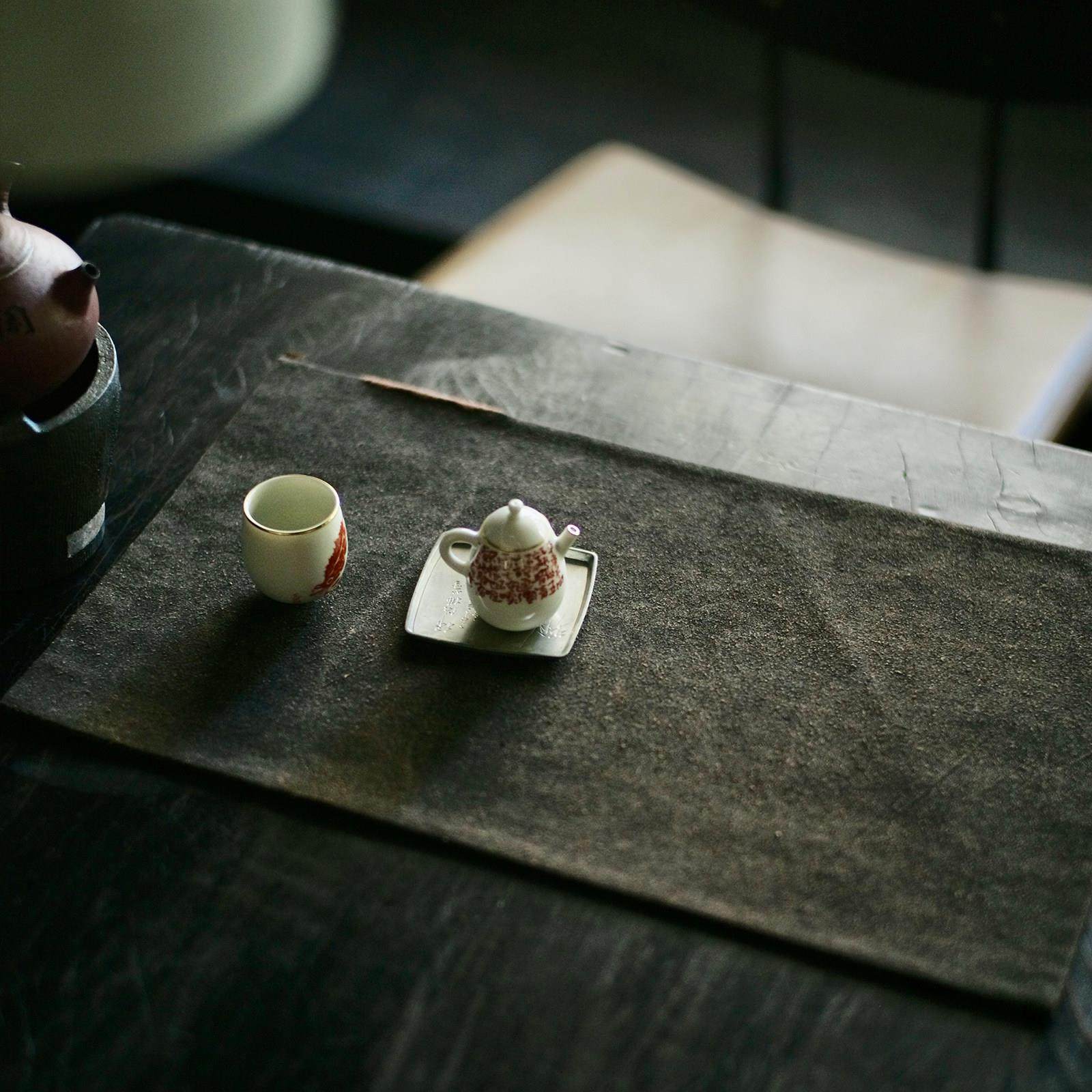 太初莲花堂 柞蚕丝香云纱茶席长方形 双层双用家用中式干泡台禅意,居家布艺,茶席,淘宝优惠券,粉丝福利购,淘宝优惠卷