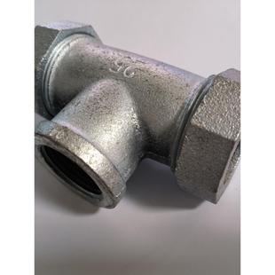 镀锌快速接头 水管快速活接头 铁管快接三通DN15 20 25 32 40