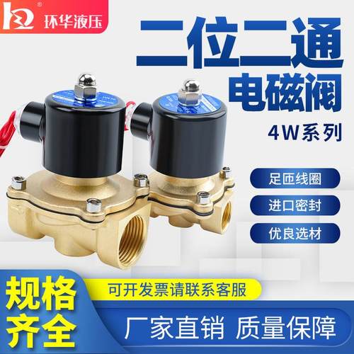电磁阀水阀铜常闭2W-160-15/2W-025-08/2W-250-25开关控制AC220V