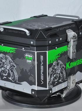 适用川崎新款异兽VERSYS650/1000铝合金三箱X300不锈钢支架萝卜款