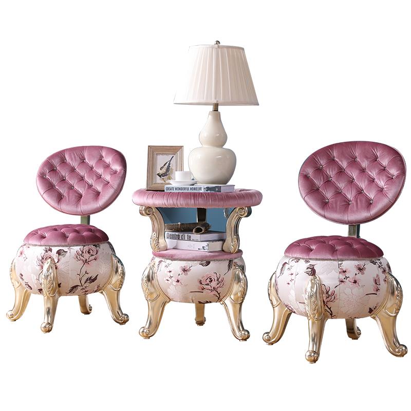 欧式时尚餐椅展厅接待沙发椅阳台桌椅宾馆酒店影楼布艺沙发角几