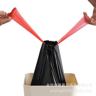 直銷手提抽繩垃圾袋 新款 彩色加厚收口手提垃圾袋家用垃圾袋抽繩