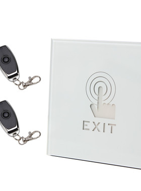 黑色新款触摸式门禁出门开关蓝色背光防雨水白色触摸触摸开门按钮