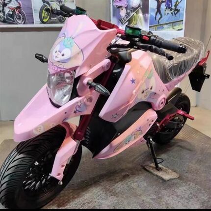小猴子电动摩托车M5高速电摩72V大功率电动摩托车改装跑车代步车