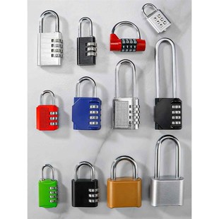 加长梁密码锁挂锁储物柜子宿舍柜门锁头健身房长杆户外防水防盗锁