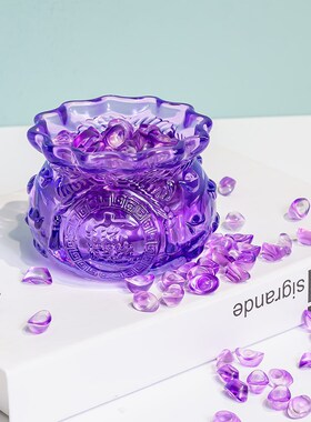 M766元宝福袋紫色轻奢桌面摆件