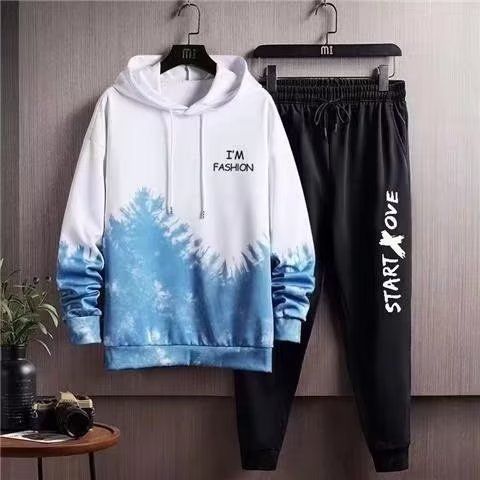 套装男2024春秋季薄连帽韩版休闲