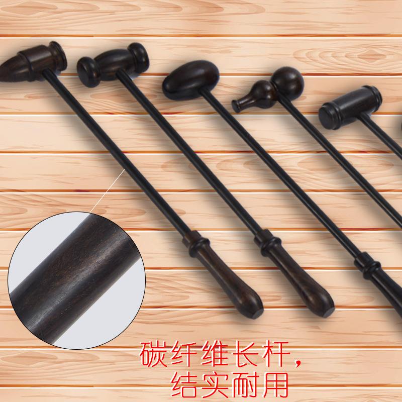 紫光檀健身捶 乌木按摩器木质敲背锤紫光檀鸭蛋捶厂家直销