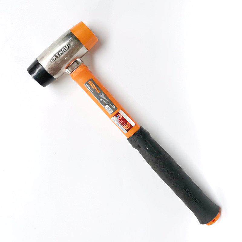 澳新工具安装锤优质聚氨酯锤头40mm大号双头可替换橡皮锤榔头锤子