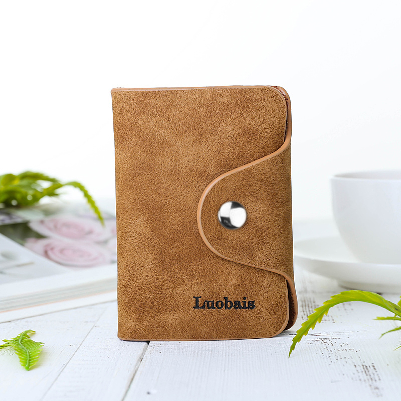 新款皮质卡包男女多卡位大容量防消磁高档简约卡套名片夹随身卡包