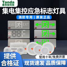 Tanda泰和安疏散壁挂6486吊装6476标志灯集电集控消防应急指示灯