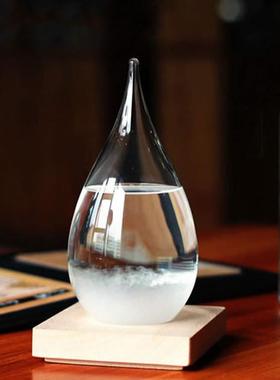 天气预报瓶 透明水滴形风暴瓶 情人节礼物 创意家居礼品