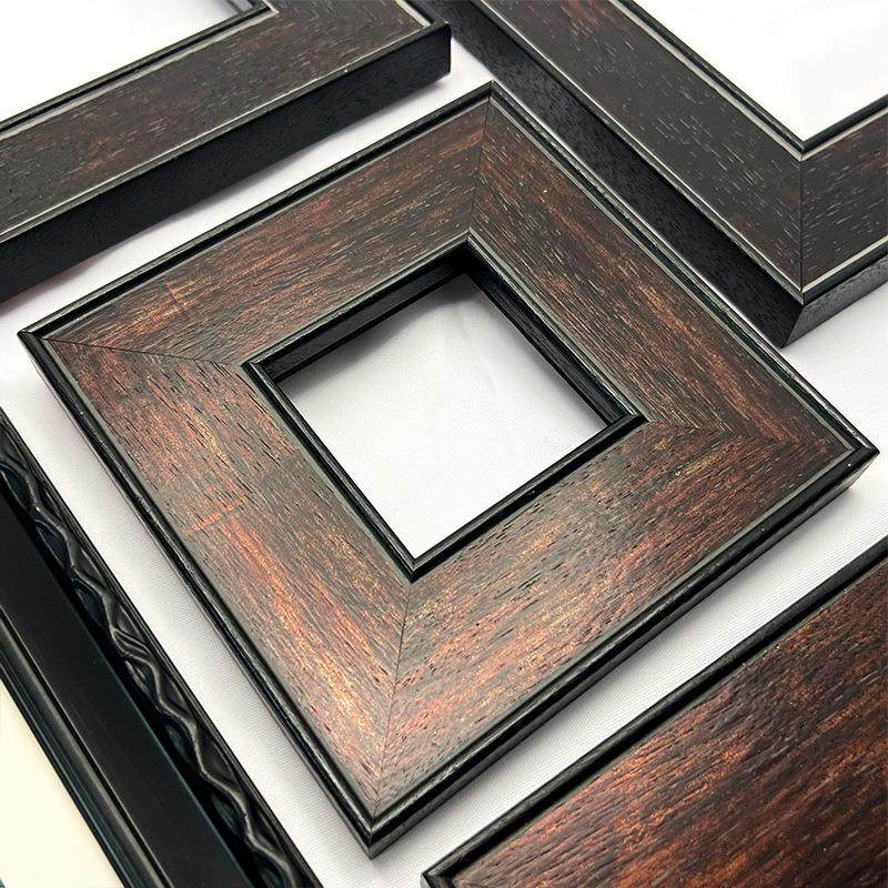 美式简约实木油画框细边相框装饰裱框自装画框卧室挂墙摆件