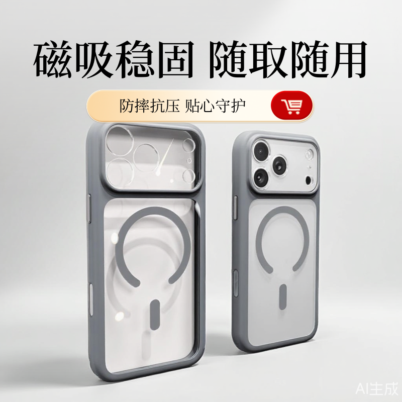 手机壳适用17promax专用全包苹果iphone17硅胶透明镜头防摔新款磁