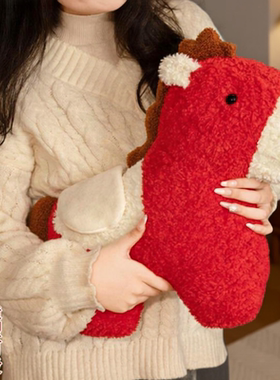 马年本命年礼物玩偶吉祥物公仔可爱2026年吉祥物生肖毛绒公仔小马