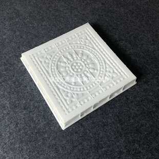砖雕水泥唐莲地砖模具 仿古建筑庭院地板影壁浮雕防滑广场砖塑胶