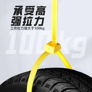 龙鳞甲单孔扎带可重复使用解锁约扎带单手塑料捆绑带便携式扎带约