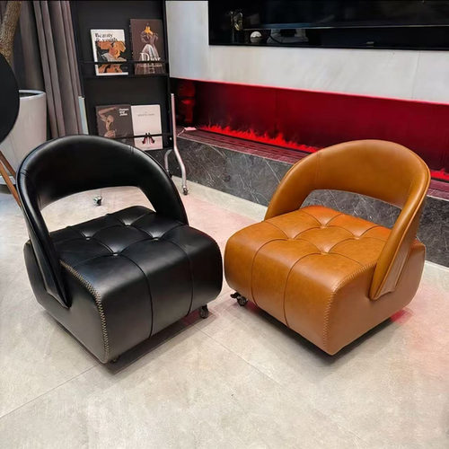 轻奢高级感复古溜溜凳换鞋凳沙发椅家用万向轮小矮凳超大号移动凳