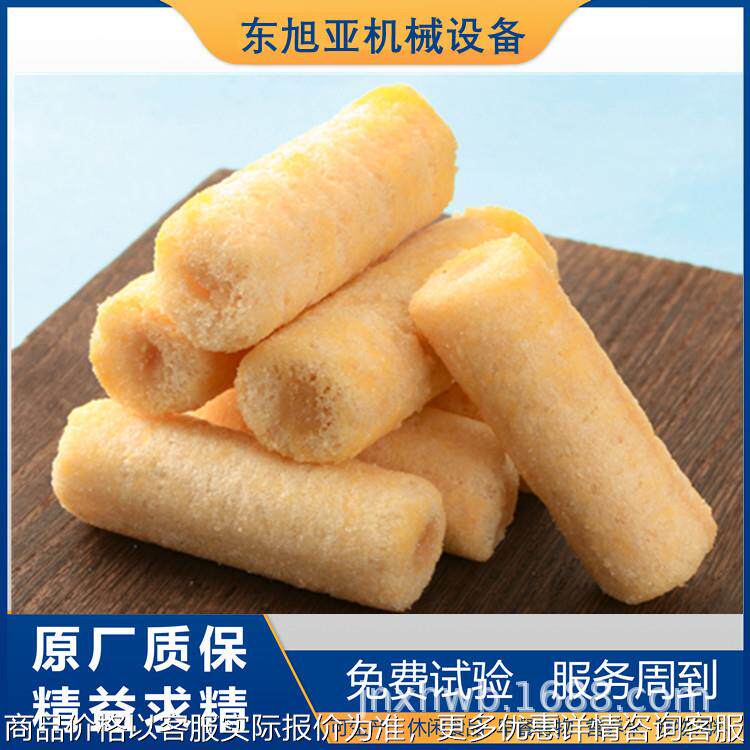 全自动夹心米果膨化机 糙米卷设备 笨笨狗米果生产线