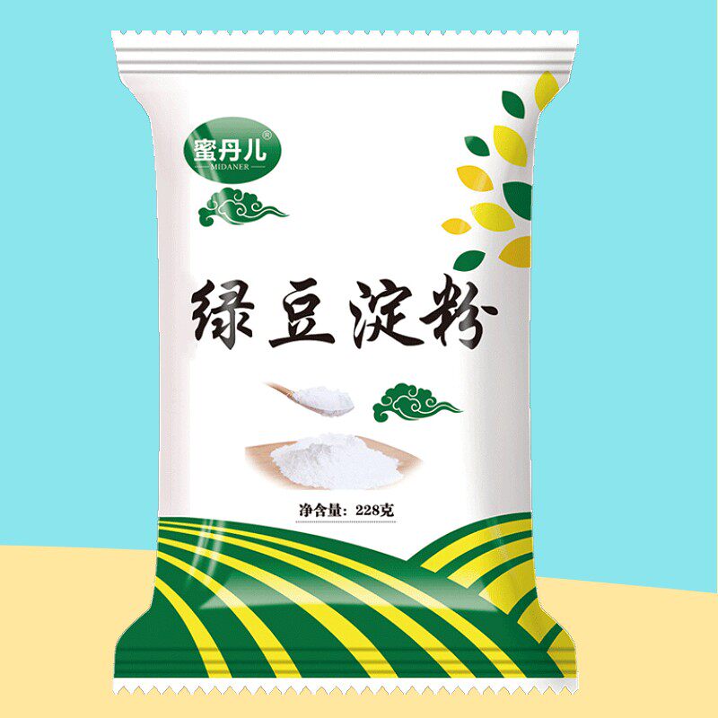 蜜丹儿 纯绿豆淀粉绿豆粉 伤心川北凉皮原料228g/袋 食用家用