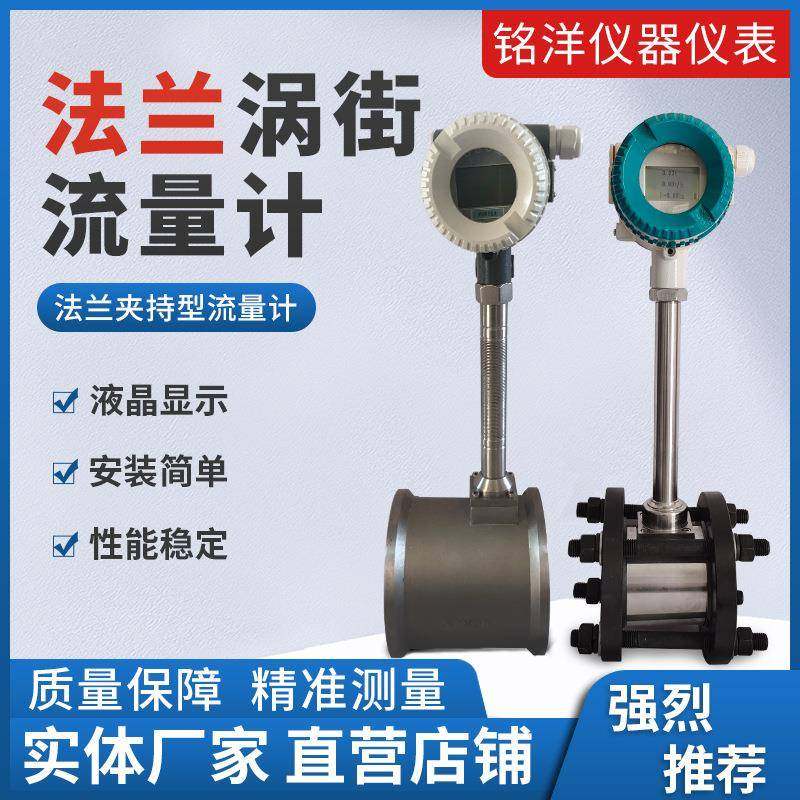 智能蒸汽涡街流量计气体高精度温压补偿压缩空气天然气dn32计量表