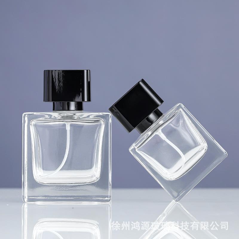 香水分装瓶30/50/100ml喷雾空瓶子按压喷雾瓶卡口透明玻璃香水瓶