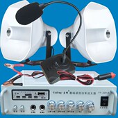 220V 12V两用大功率100W功放机扩音嗽叭农村广播户外宣传高音喇叭