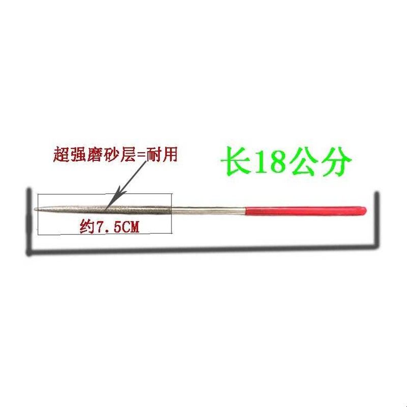 商用便携绞切肉机磨刀棒器圆形锉刀切丝切片机专用磨刀锉手包10支图片