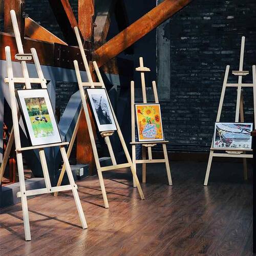 美术会展木质kt板支架落地式展板展示架广告牌架子水牌人型海报架