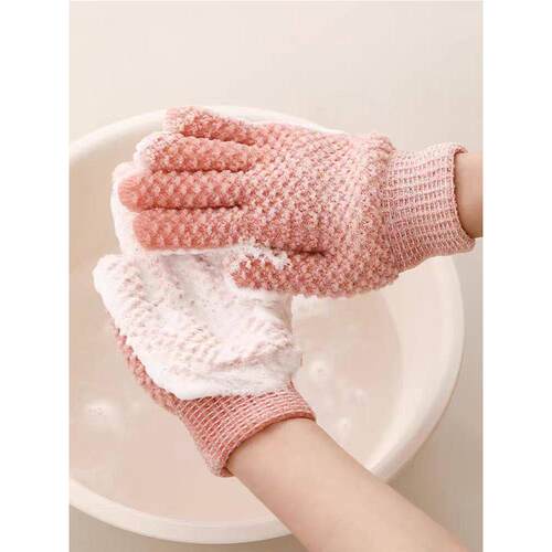 搓澡巾手套式五指强力搓泥神器