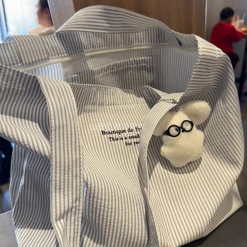 谁懂啊 容量超满足~韩系慵懒风帆布包女2025新款手提大容量松弛感