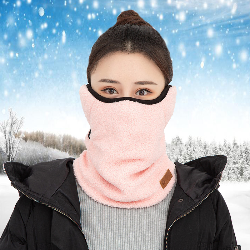 围脖口罩耳罩三合一冬季加厚护颈加绒保暖护耳骑行防寒防风面罩女