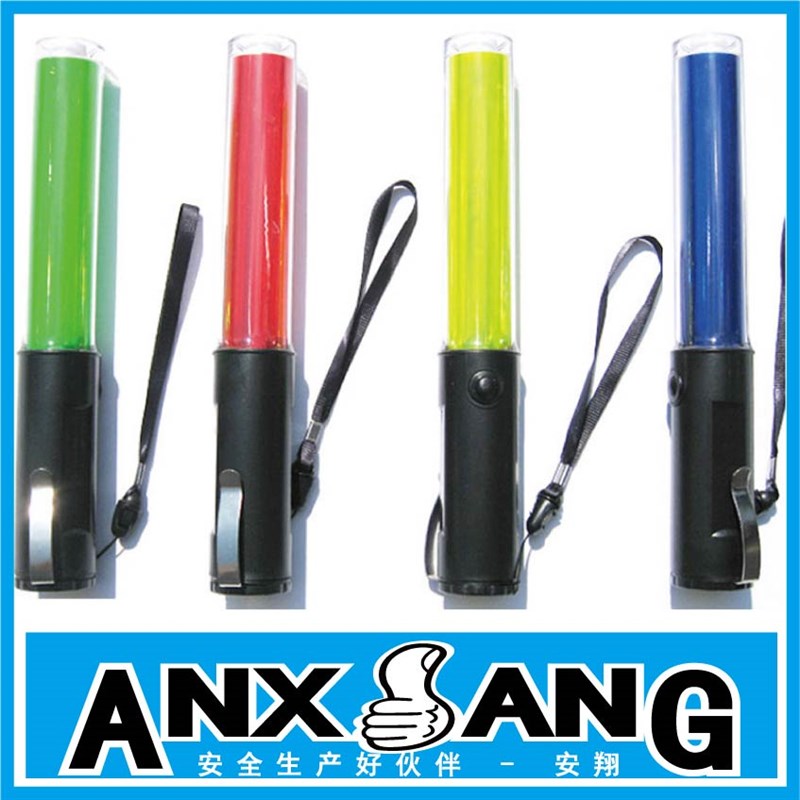交通指挥棒磁铁吸附挂钩LED警示灯演唱会荧光棒银光疏导路障夜光